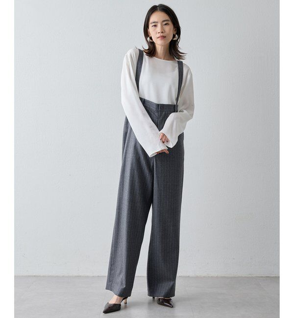 Drawing Numbers「【Drawing Numbers】サテンボートブラウス」|シャツ・ブラウス|