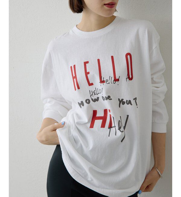  「ロゴロングスリーブTシャツ」|Tシャツ・カットソー|