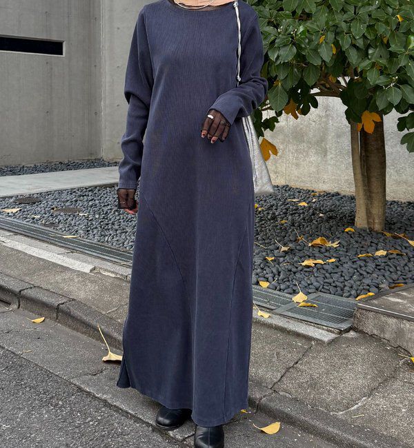  「Q.anos チュールドッキングワンピース」|ワンピース|