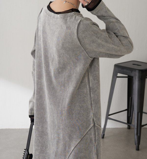  「Q.anos チュールドッキングワンピース」|ワンピース|