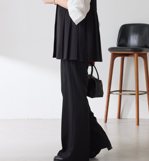  「【２サイズ展開】ツイルフレアパンツ/セットアップ/セレモニー」|チノ|