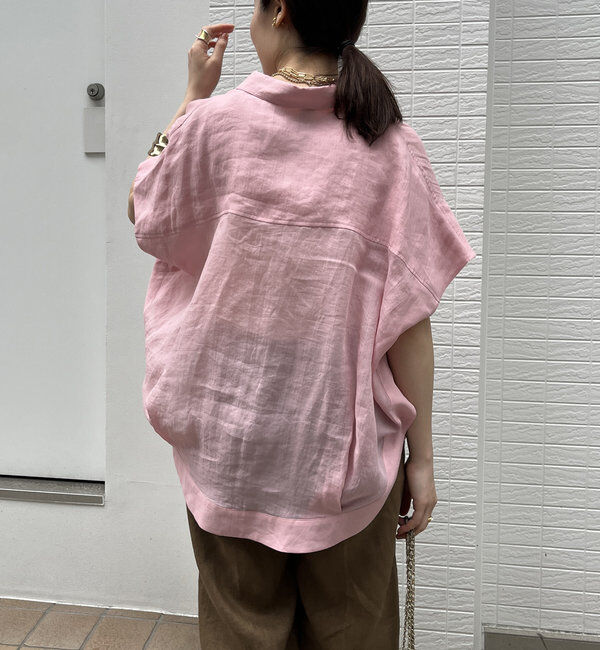  「リネンドロストフレンチシャツ」|シャツ・ブラウス|