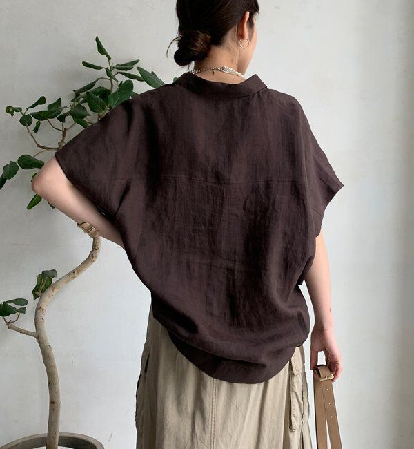  「リネンドロストフレンチシャツ」|シャツ・ブラウス|