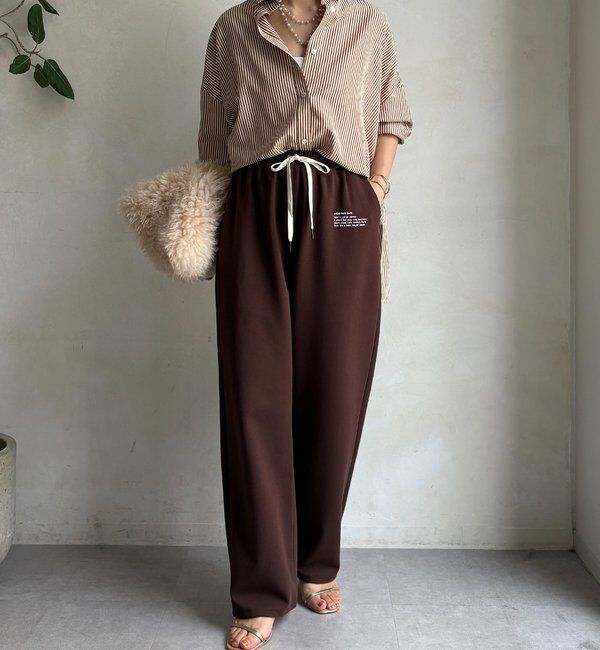  「【WEB限定】ロゴトラックパンツ」|チノ|