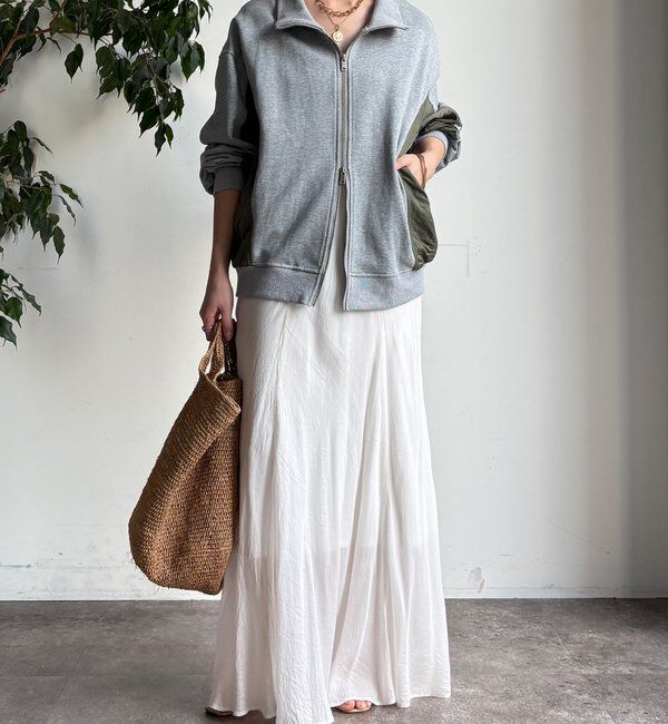  「【WEB限定】異素材切替ダブルジップブルゾン」|ブルゾン・スタジャン|