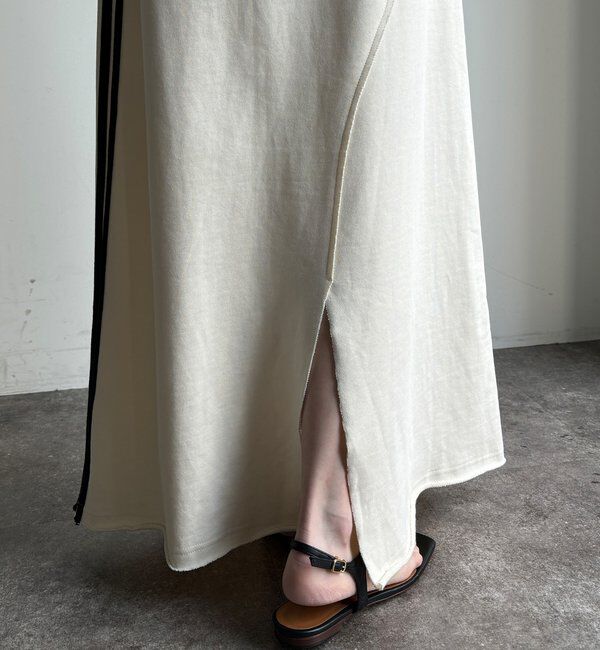  「【WEB限定】サイドラインスウエットスカート」|スカート|