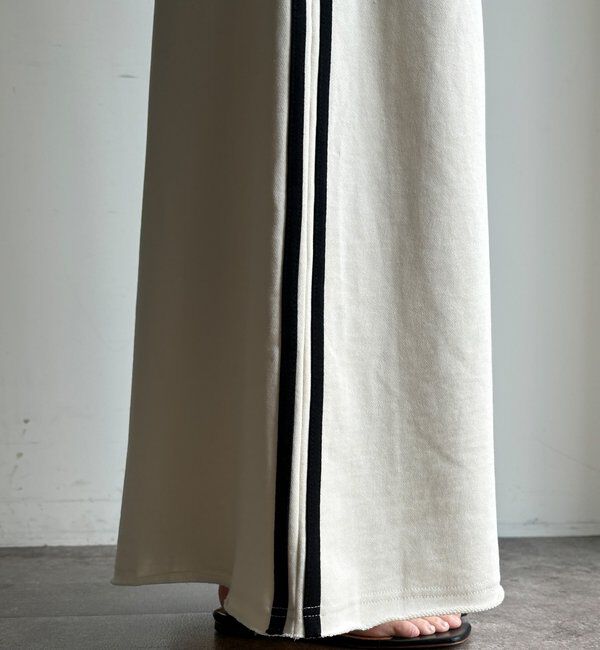  「【WEB限定】サイドラインスウエットスカート」|スカート|