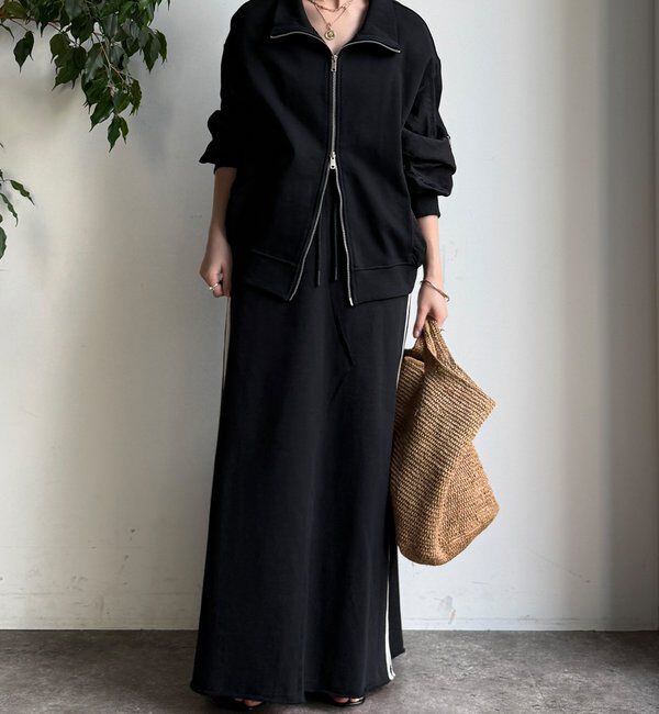  「【WEB限定】サイドラインスウエットスカート」|スカート|