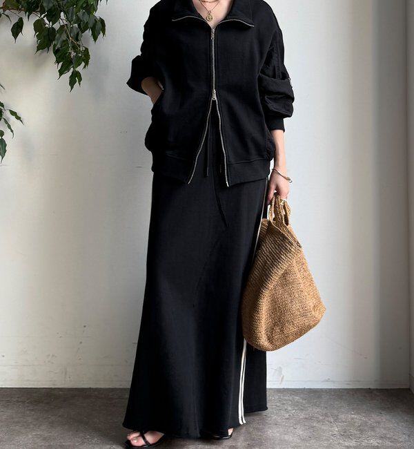  「【WEB限定】サイドラインスウエットスカート」|スカート|