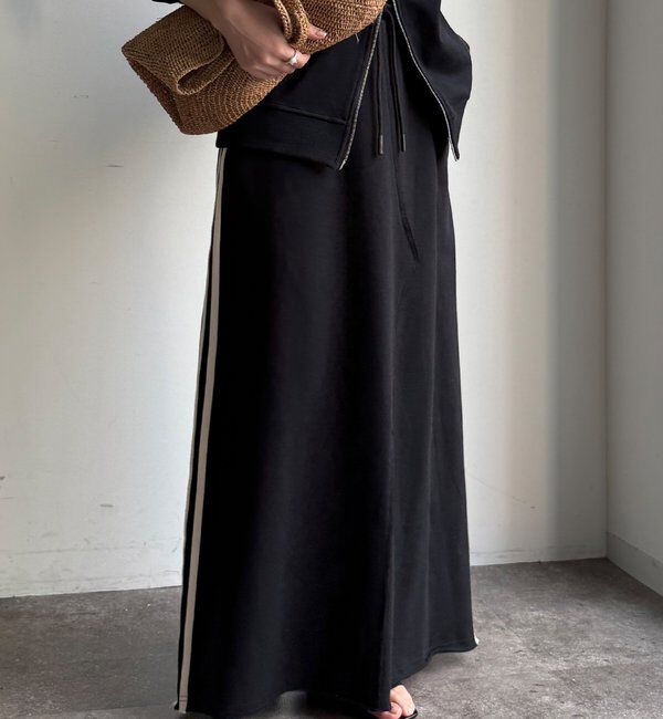  「【WEB限定】サイドラインスウエットスカート」|スカート|