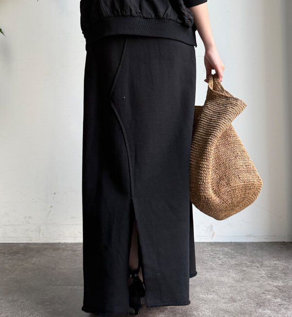  「【WEB限定】サイドラインスウエットスカート」|スカート|