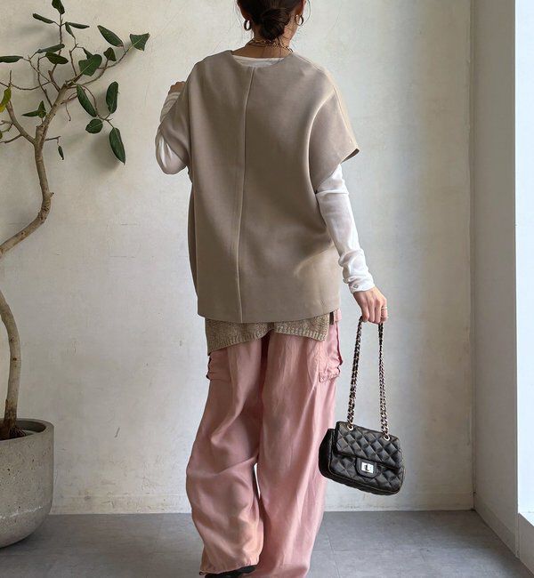  「【WEB限定】オーバーシルエットダンボールベスト」|Tシャツ・カットソー|