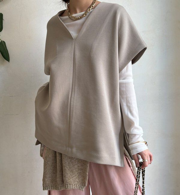  「【WEB限定】オーバーシルエットダンボールベスト」|Tシャツ・カットソー|