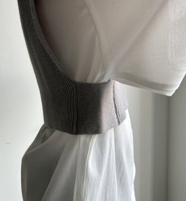  「【WEB限定】ニットベスト&times;シャツセット」|ニット・セーター|