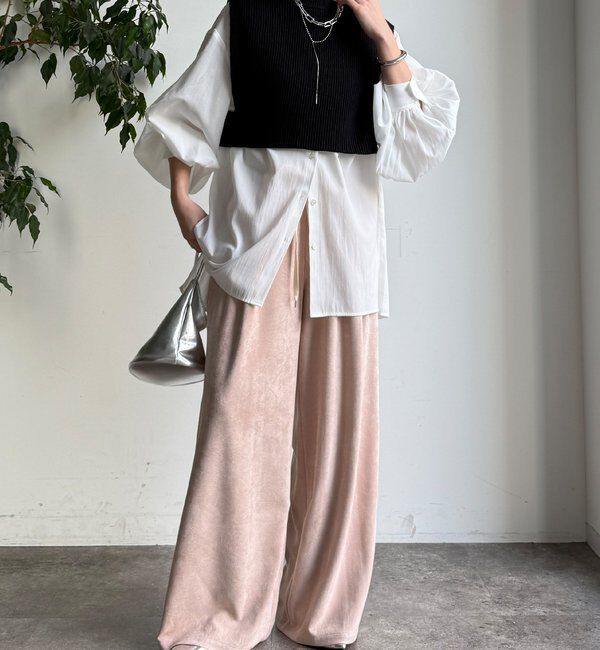  「【WEB限定】ニットベスト&times;シャツセット」|ニット・セーター|