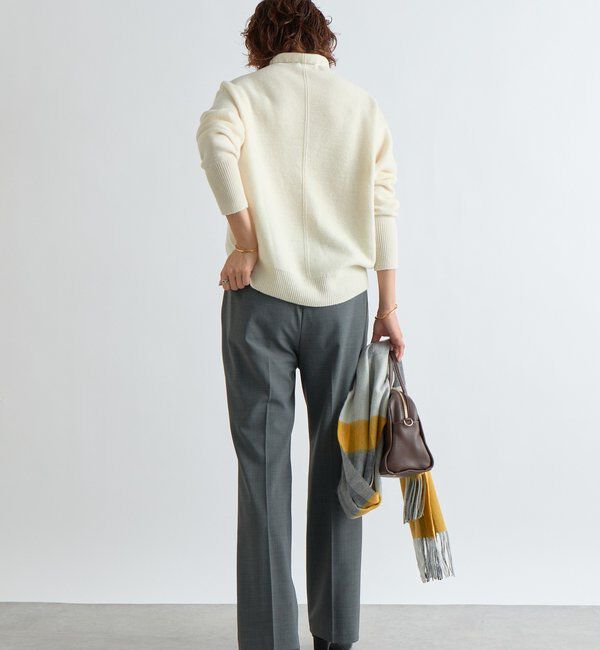  「【5色展開/万能トップス】ウール100NEWボトルネックニット」|ニット・セーター|