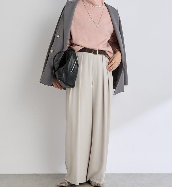  「【5色展開/万能トップス】ウール100NEWボトルネックニット」|ニット・セーター|