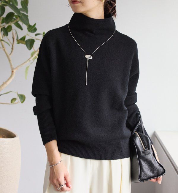  「【5色展開/万能トップス】ウール100NEWボトルネックニット」|ニット・セーター|