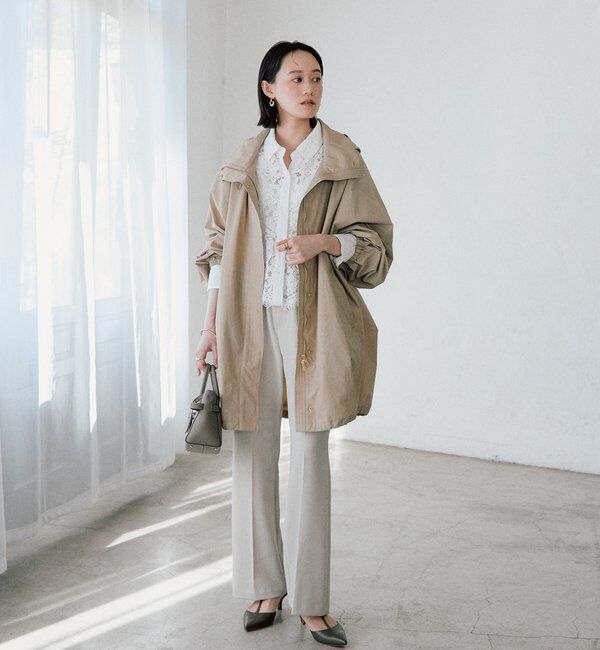  「予約【花粉ガード・撥水加工・UVカット機能】ドルマンフーディライトコート」|その他|