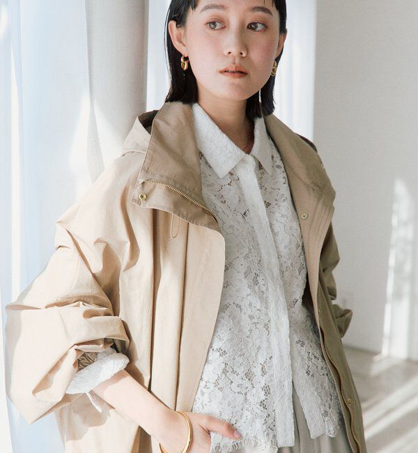  「予約【花粉ガード・撥水加工・UVカット機能】ドルマンフーディライトコート」|その他|