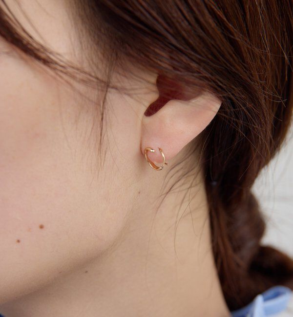  「【2.718】スパイラルフープピアス」|リング|