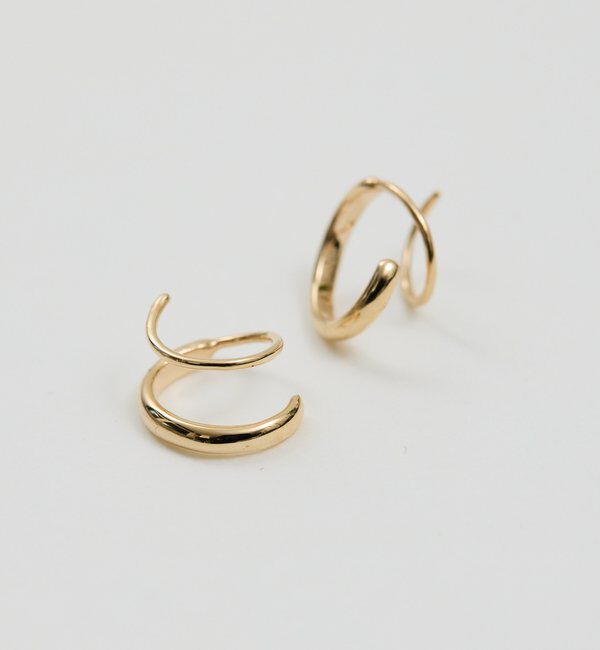  「【2.718】スパイラルフープピアス」|リング|