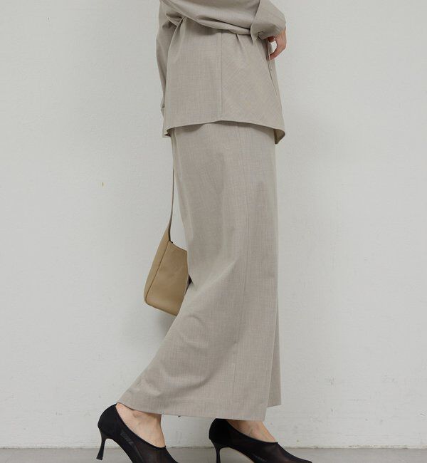  「【セットアップ対応】梳毛ストレッチタイトスカート」|スカート|