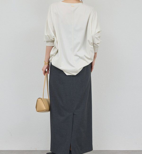  「【セットアップ対応】梳毛ストレッチタイトスカート」|スカート|