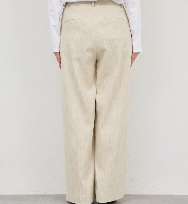  「【セットアップ対応】ダブルタックツイードパンツ」|チノ|