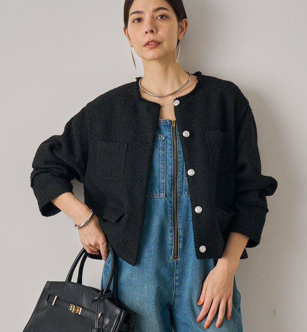  「ツイードジャケット」|ベスト・ジレ|ブラック