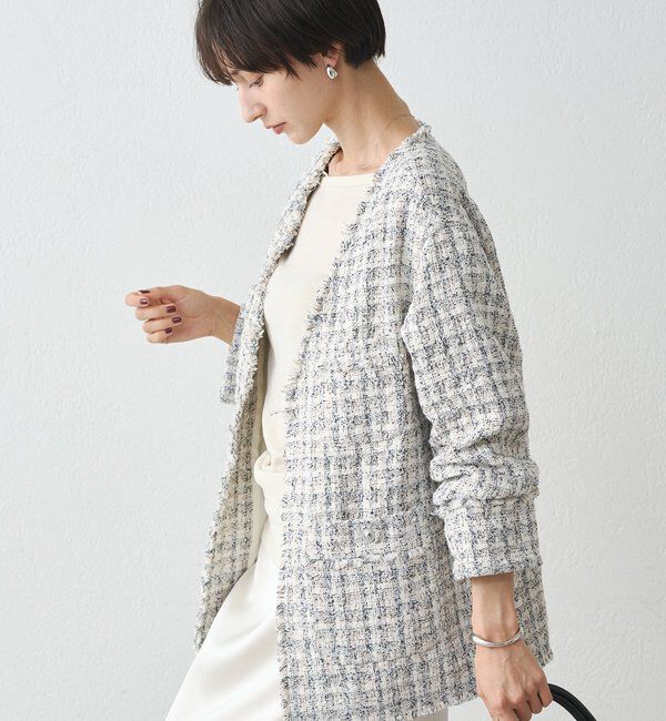  「ミックスツイードジャケット」|ベスト・ジレ|