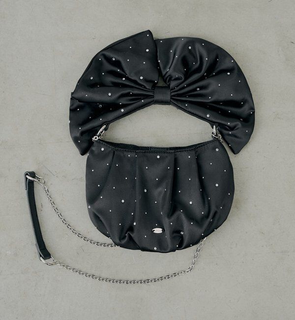  「【SALON by Chico】ビジューデザインリボンショルダーバッグ」|ショルダー・メッセンジャー|