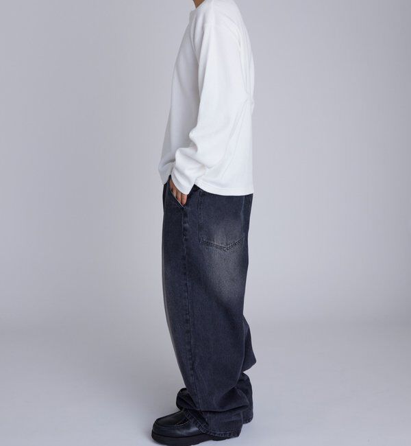  「【Sourcream】Heavy waffle henley tops」|Tシャツ・カットソー|