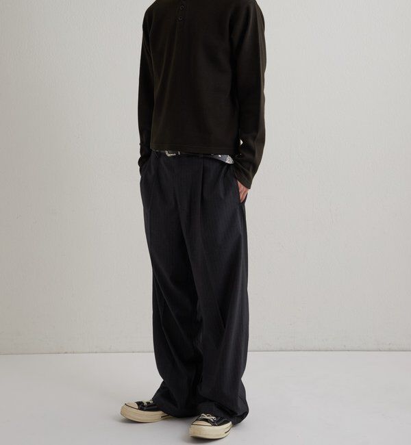  「【Sourcream】Heavy waffle henley tops」|Tシャツ・カットソー|