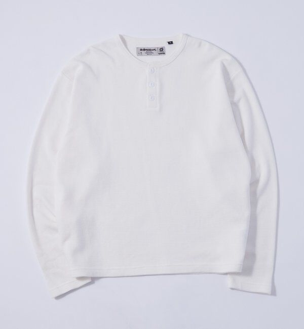  「【Sourcream】Heavy waffle henley tops」|Tシャツ・カットソー|