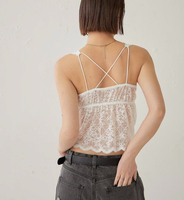  「SCALLOP LACE CAMI 」|キャミソール|