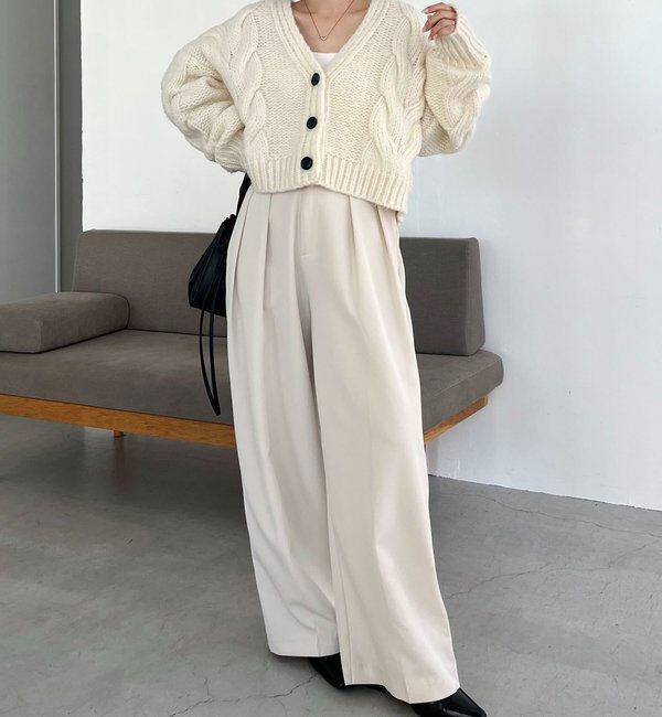  「BIGケーブルカーディガン」|カーディガン|