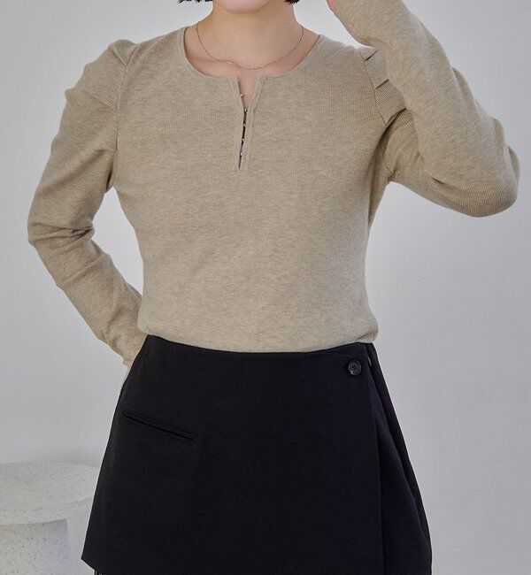  「ホックヘンリーパフニット」|ニット・セーター|