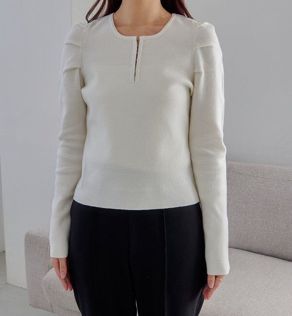  「ホックヘンリーパフニット」|ニット・セーター|