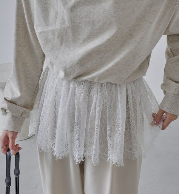  「【トレンド感あるレイヤードコーデに！調整可能◎】レースキャミ」|キャミソール|