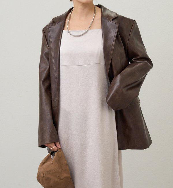  「サテンキャミワンピース」|ワンピース|