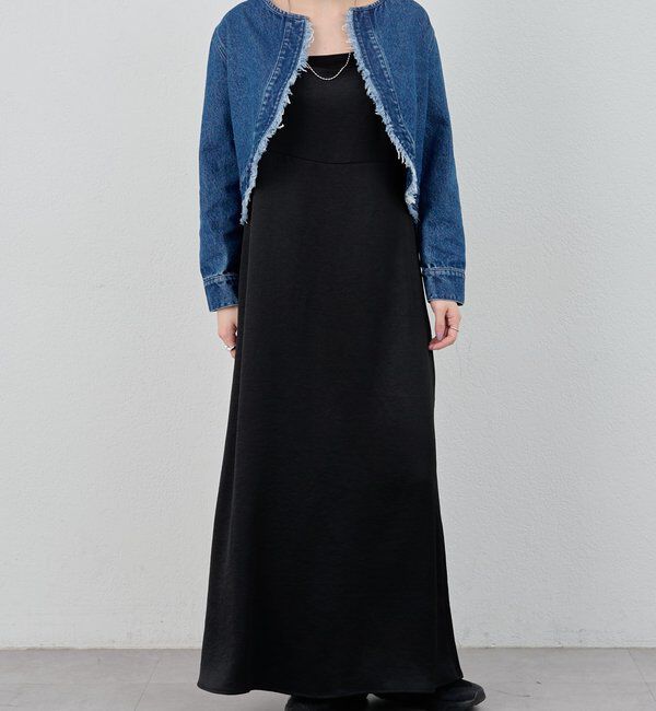  「サテンキャミワンピース」|ワンピース|