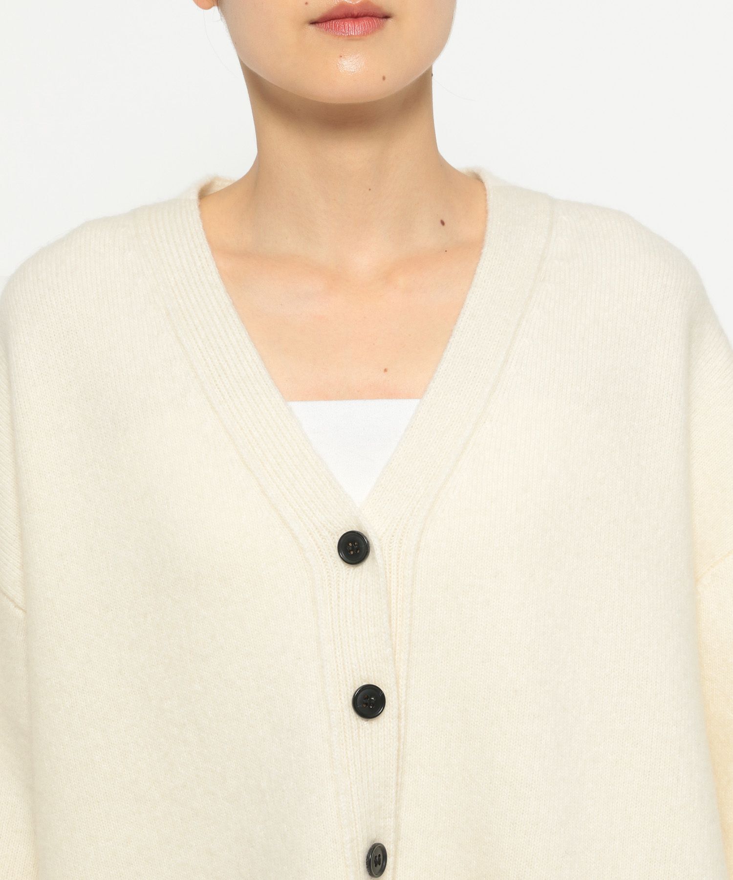 A part by 「カシミヤコンBIG Vネックカーディガン」|ニット・セーター|