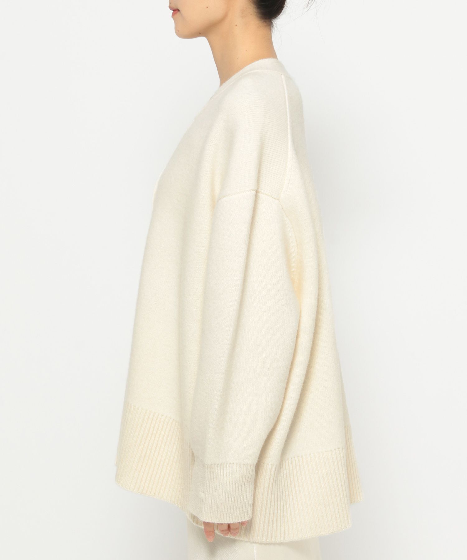 A part by 「カシミヤコンBIG Vネックカーディガン」|ニット・セーター|