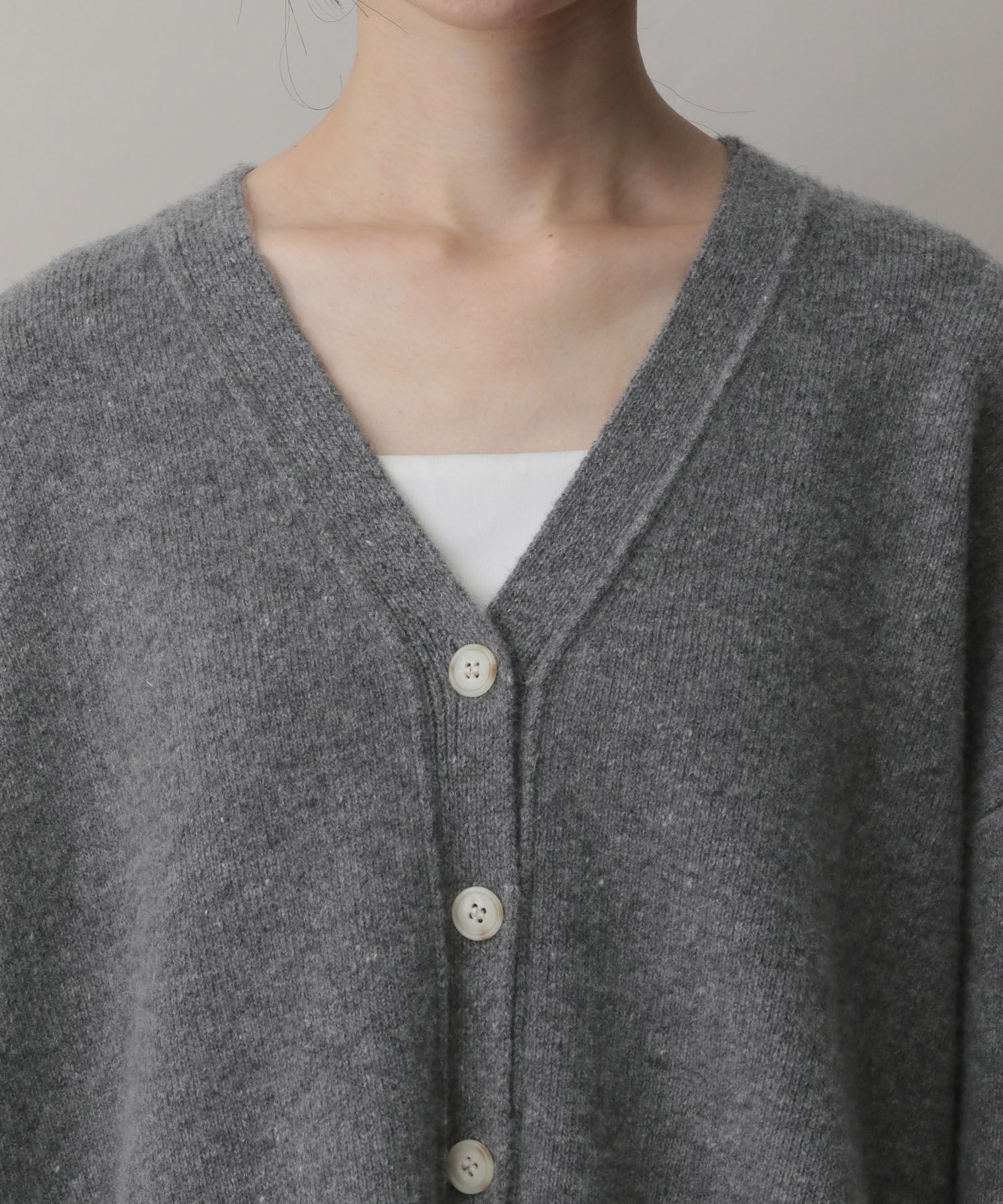 A part by 「カシミヤコンBIG Vネックカーディガン」|ニット・セーター|