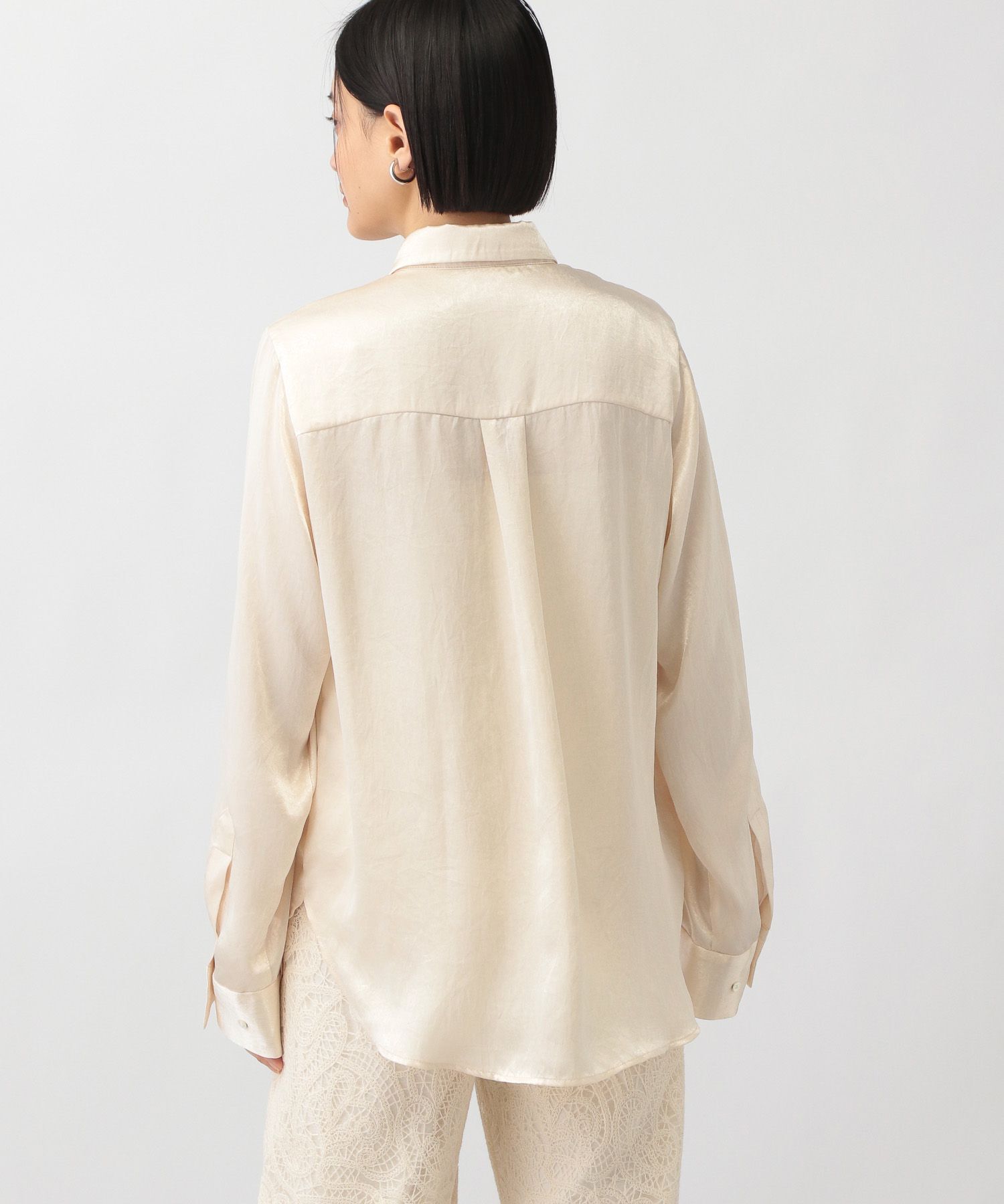 A part by 「チンチラサテンシャツ」|シャツ・ブラウス|
