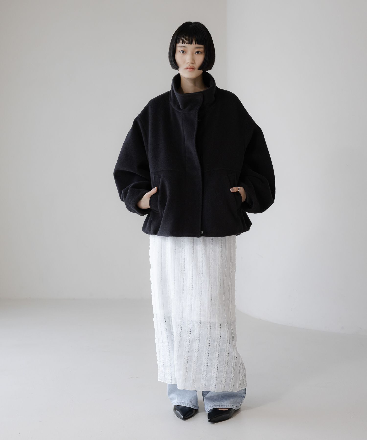 LOWRYS FARM「ウーリーテックスタンドブルゾン」|ブルゾン・スタジャン|