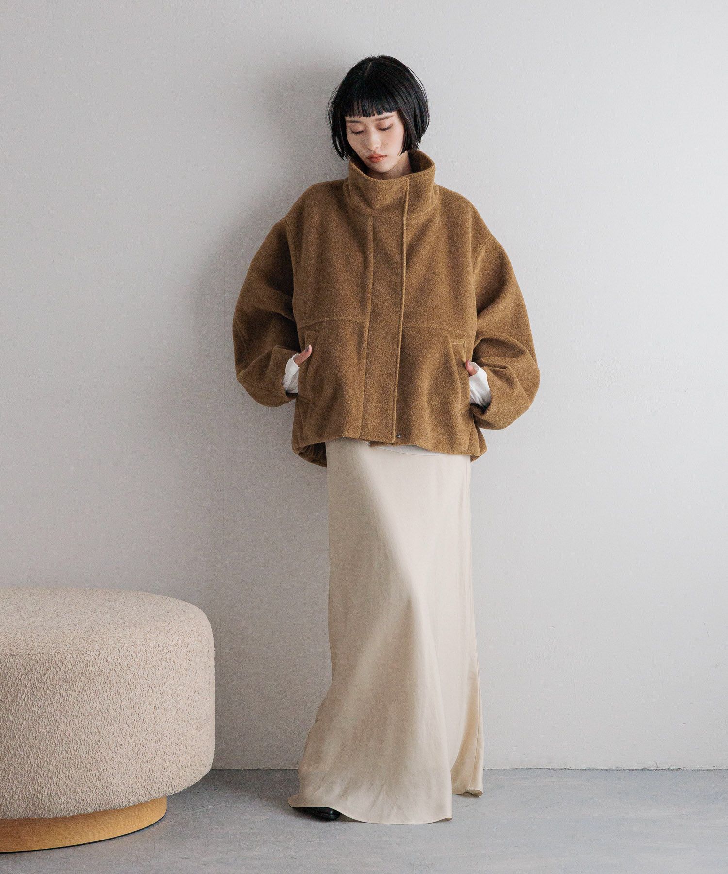 LOWRYS FARM「ウーリーテックスタンドブルゾン」|ブルゾン・スタジャン|