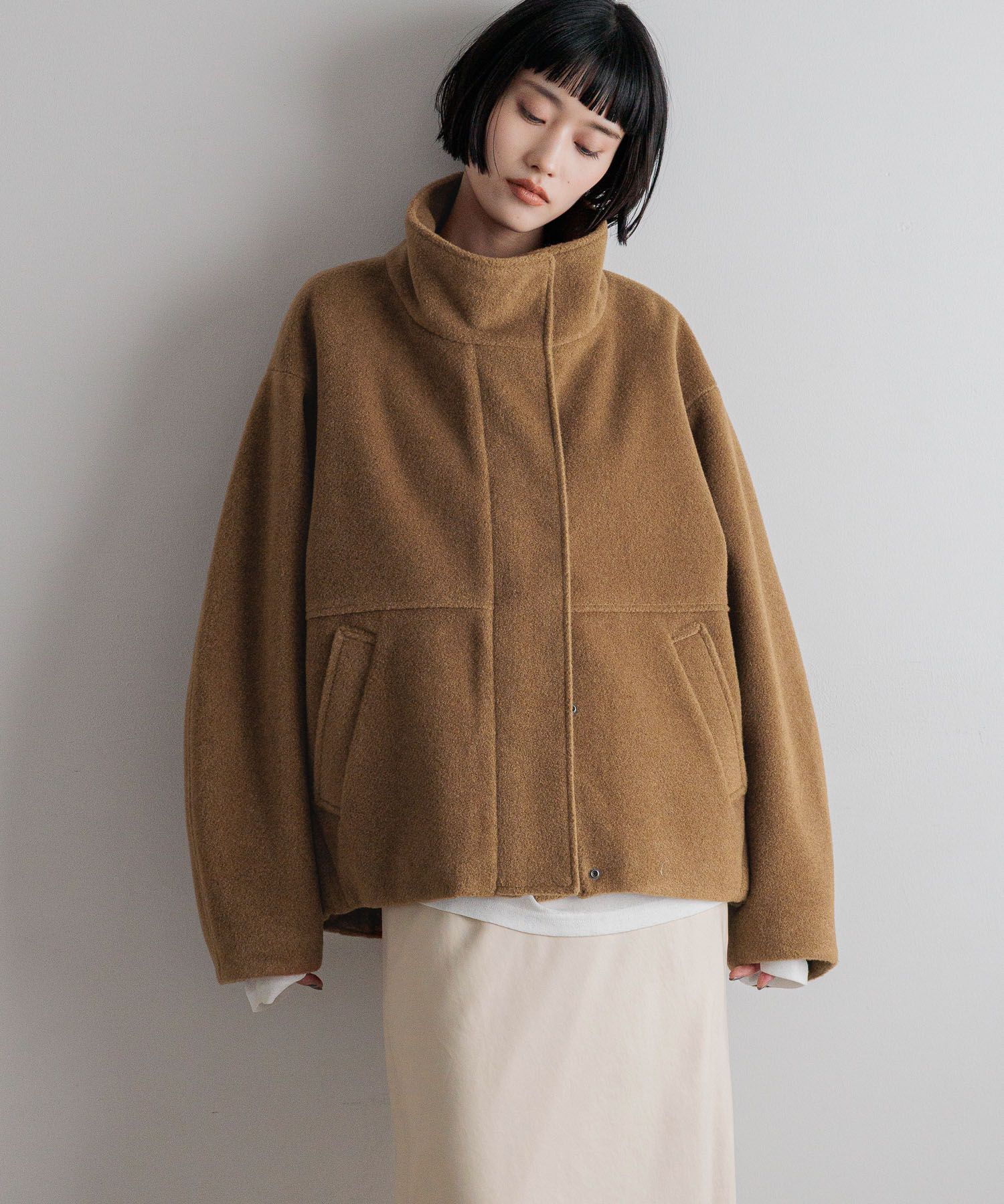 LOWRYS FARM「ウーリーテックスタンドブルゾン」|ブルゾン・スタジャン|