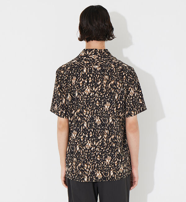 ABAHOUSE「【アニマル柄】オープンカラー 半袖シャツ」|シャツ・ブラウス|